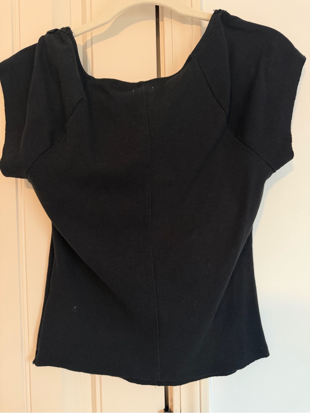 Urban Outfitters/ Kimchi Blue Black Short Sleeve Top - Picture 2 of 3